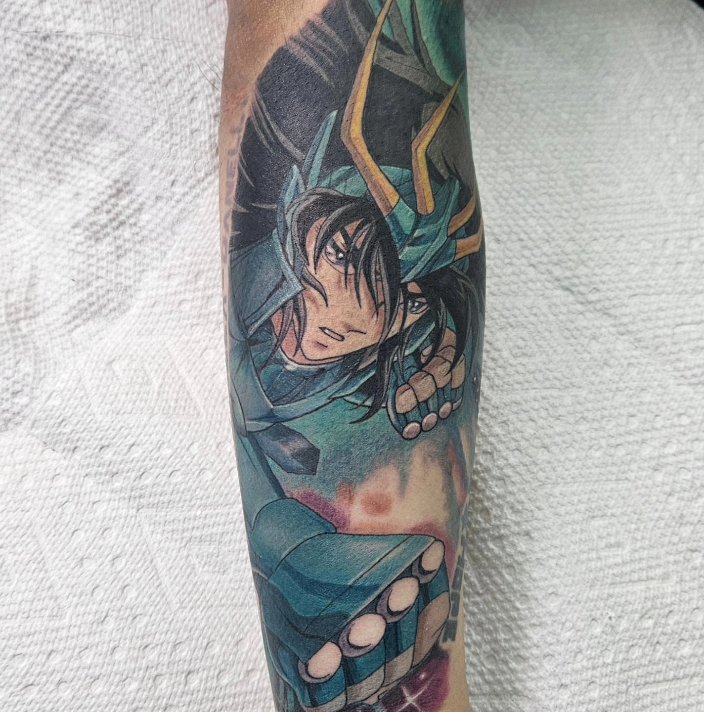 Tattoo by @alfredo_diazflores — anime, realism