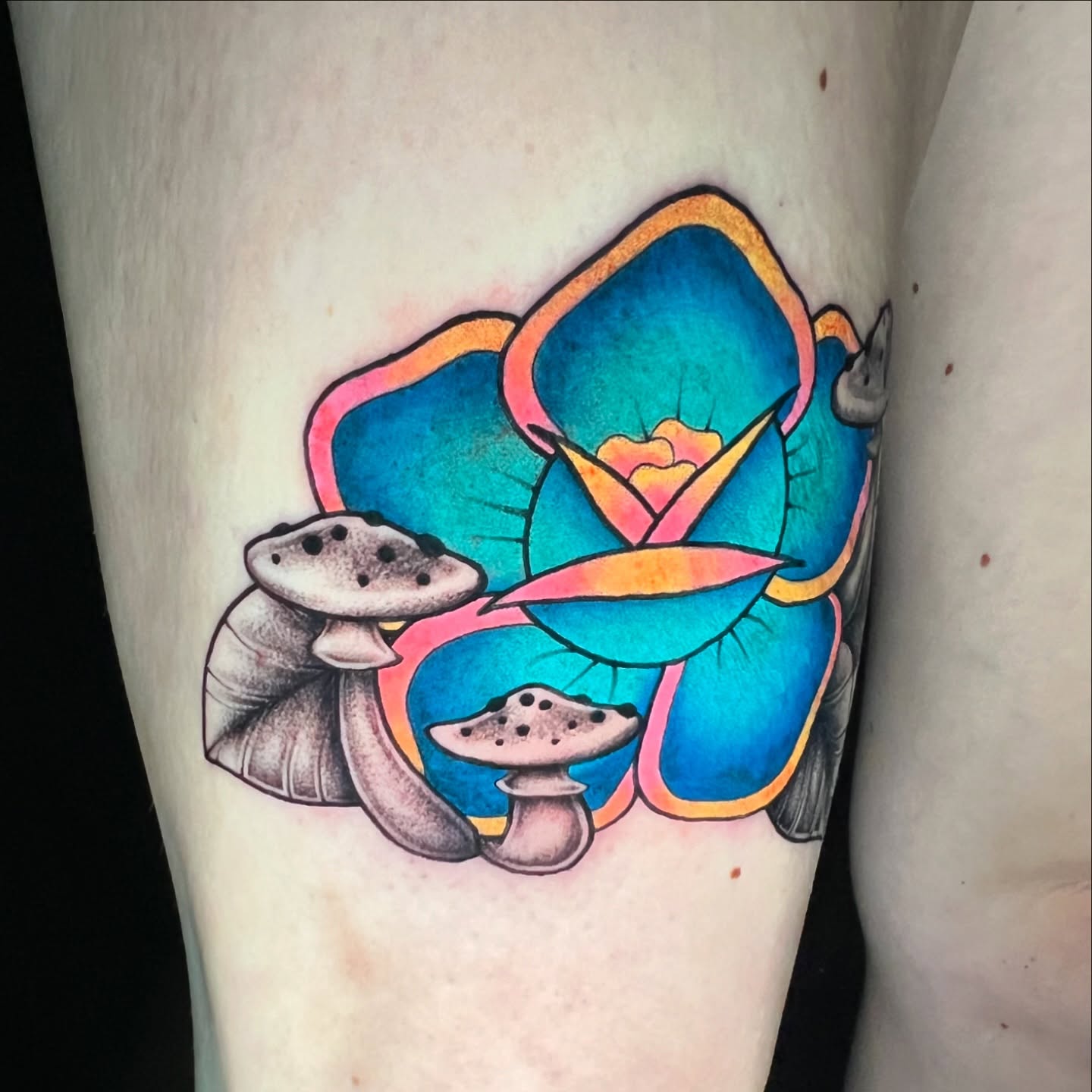 Tattoo by @jesseppetattoos — dotwork, geometric