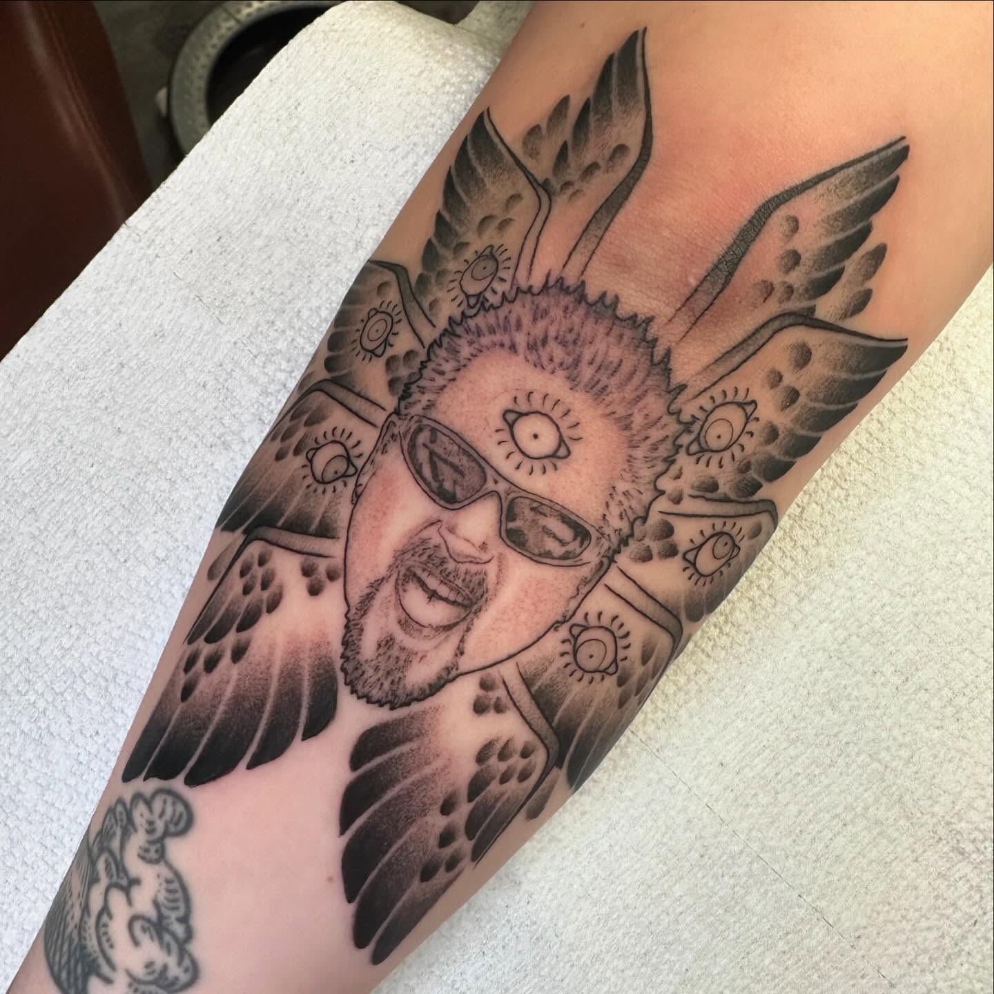 Tattoo by @sierra_does_tattoos — black_and_grey, realism