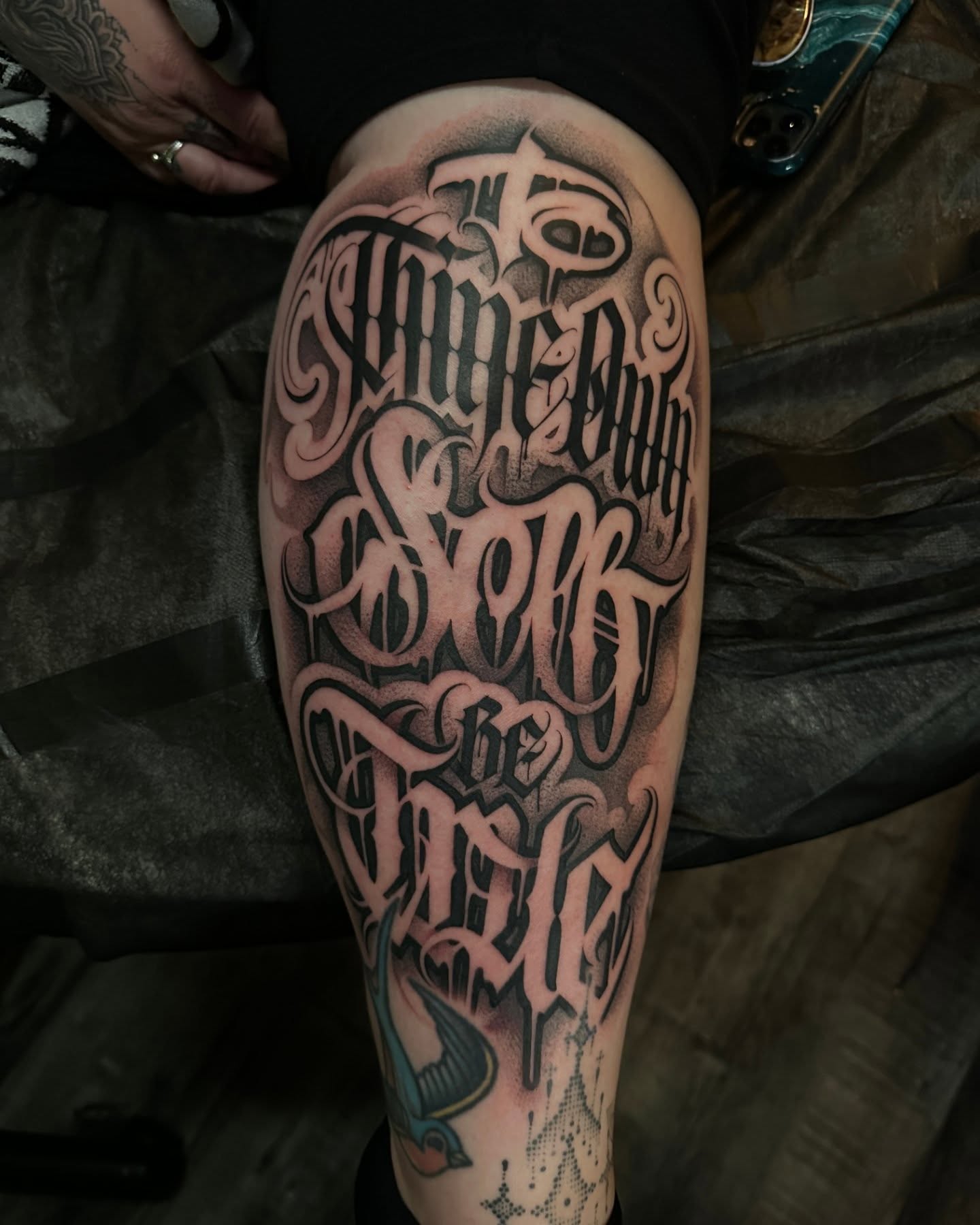 Tattoo by @angelstat2 — lettering_script