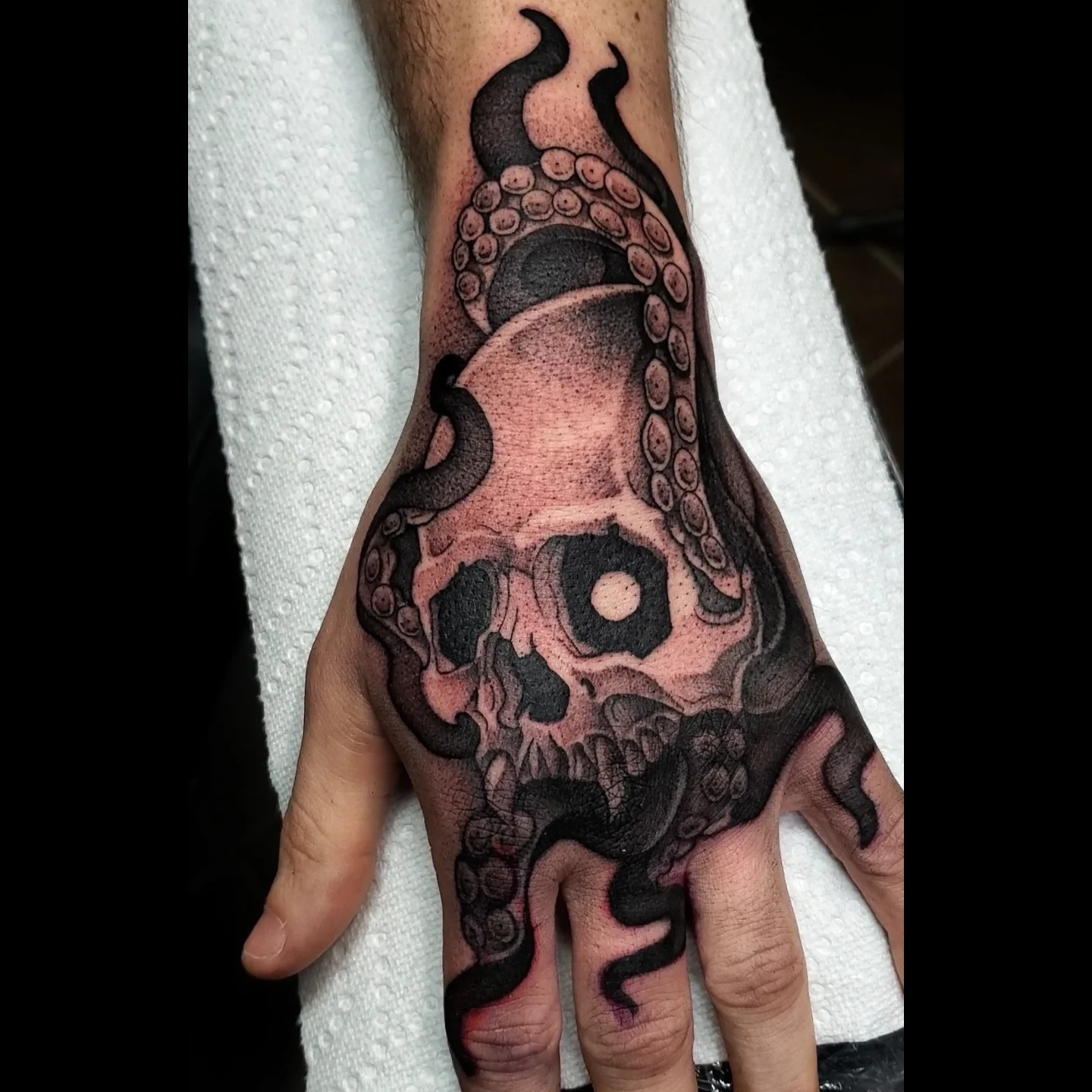 Tattoo by @batbonez โ dotwork, realism