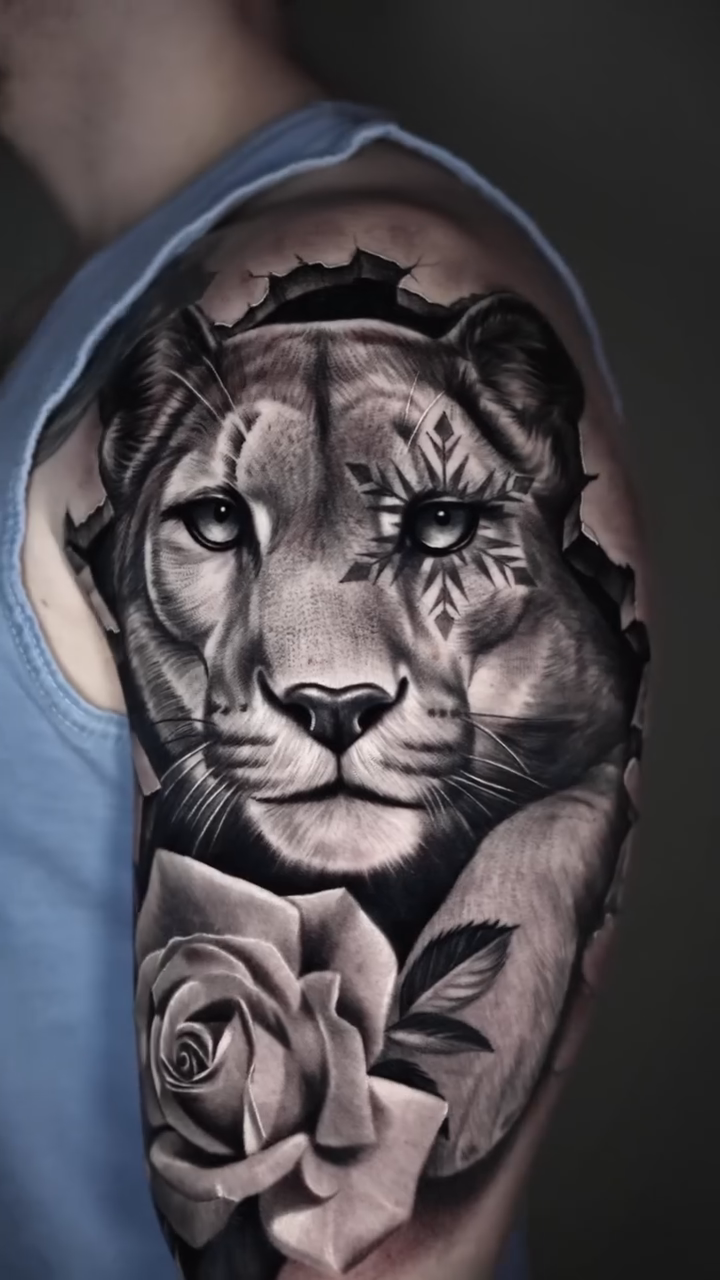 Tattoo by @steven1nk — realism, black_and_grey