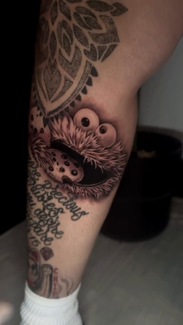 Tattoo by @chiptatt00s — black_and_grey, realism