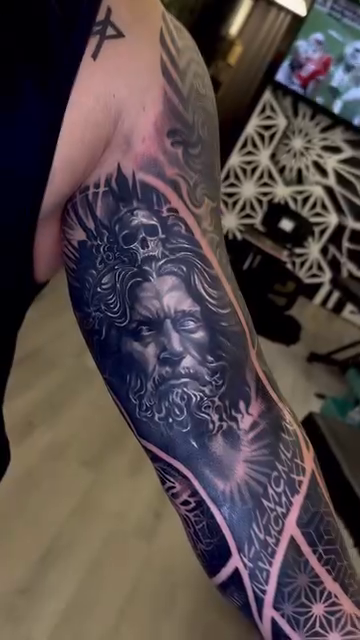 Tattoo by @danaratattoos — realism, black_and_grey
