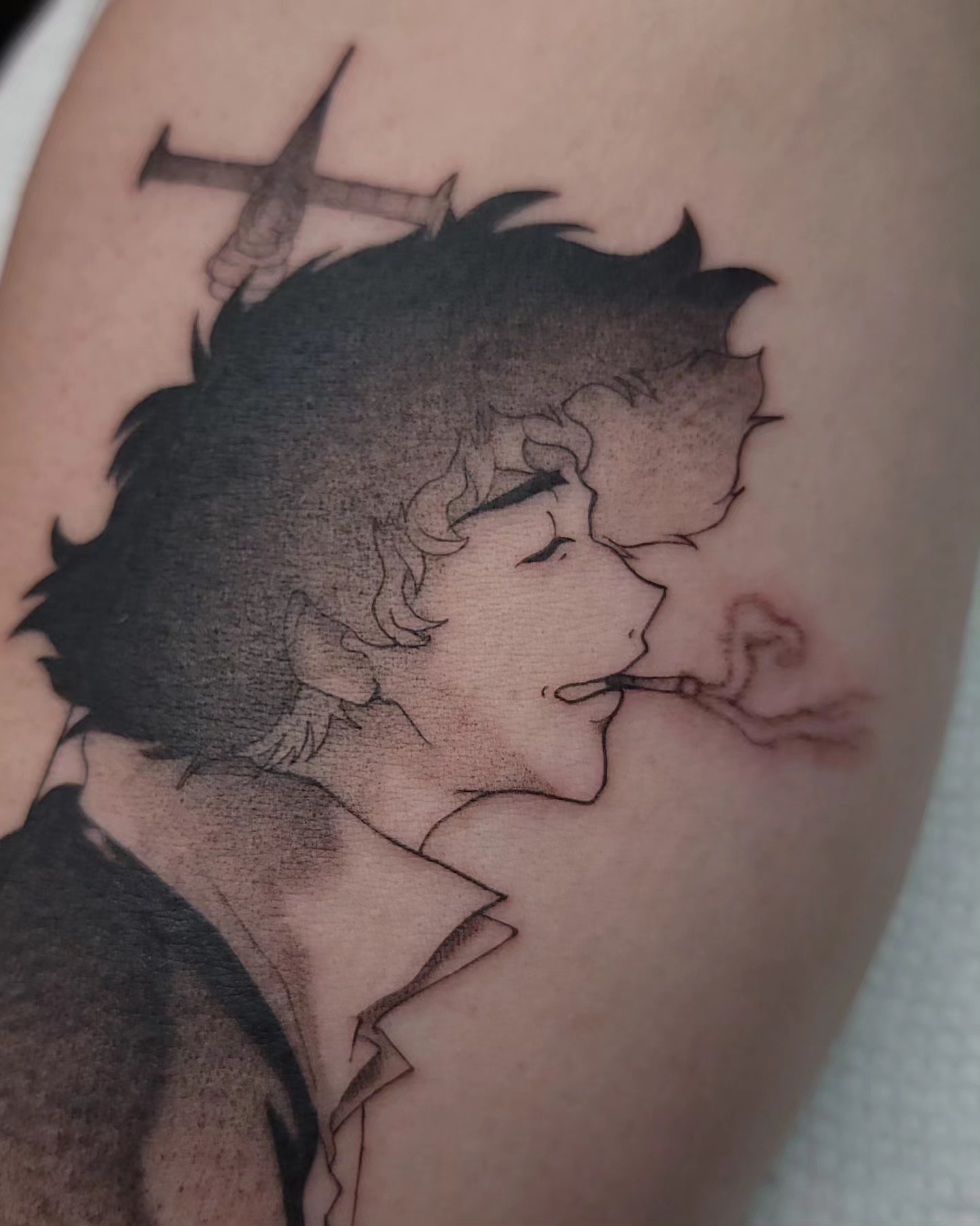 Tattoo by @gargeist — black_and_grey