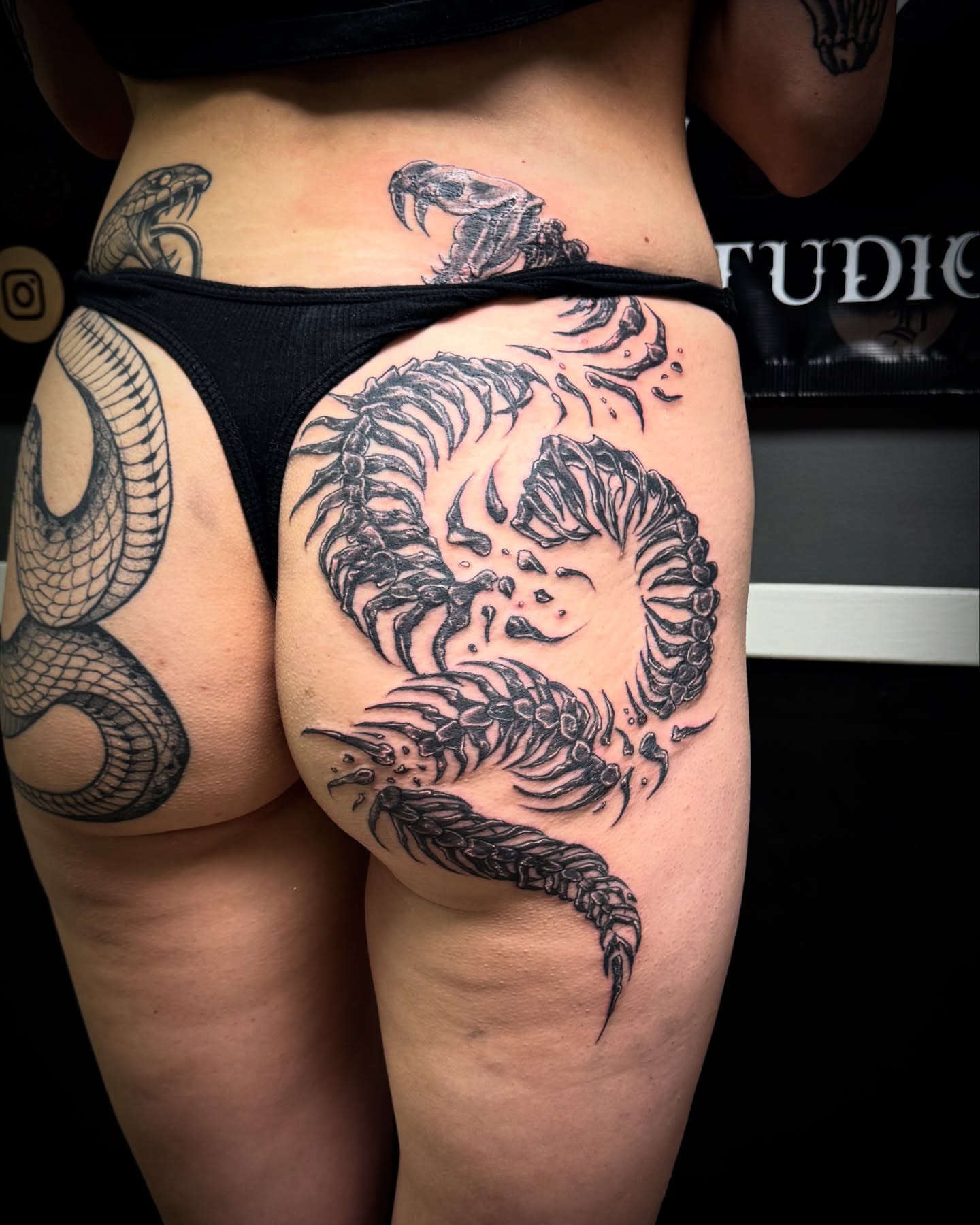 Tattoo by @thezaptrap — black_and_grey