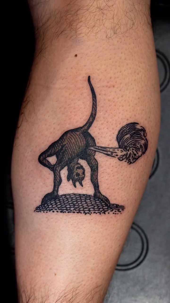Tattoo by @kylegiffen โ blackwork