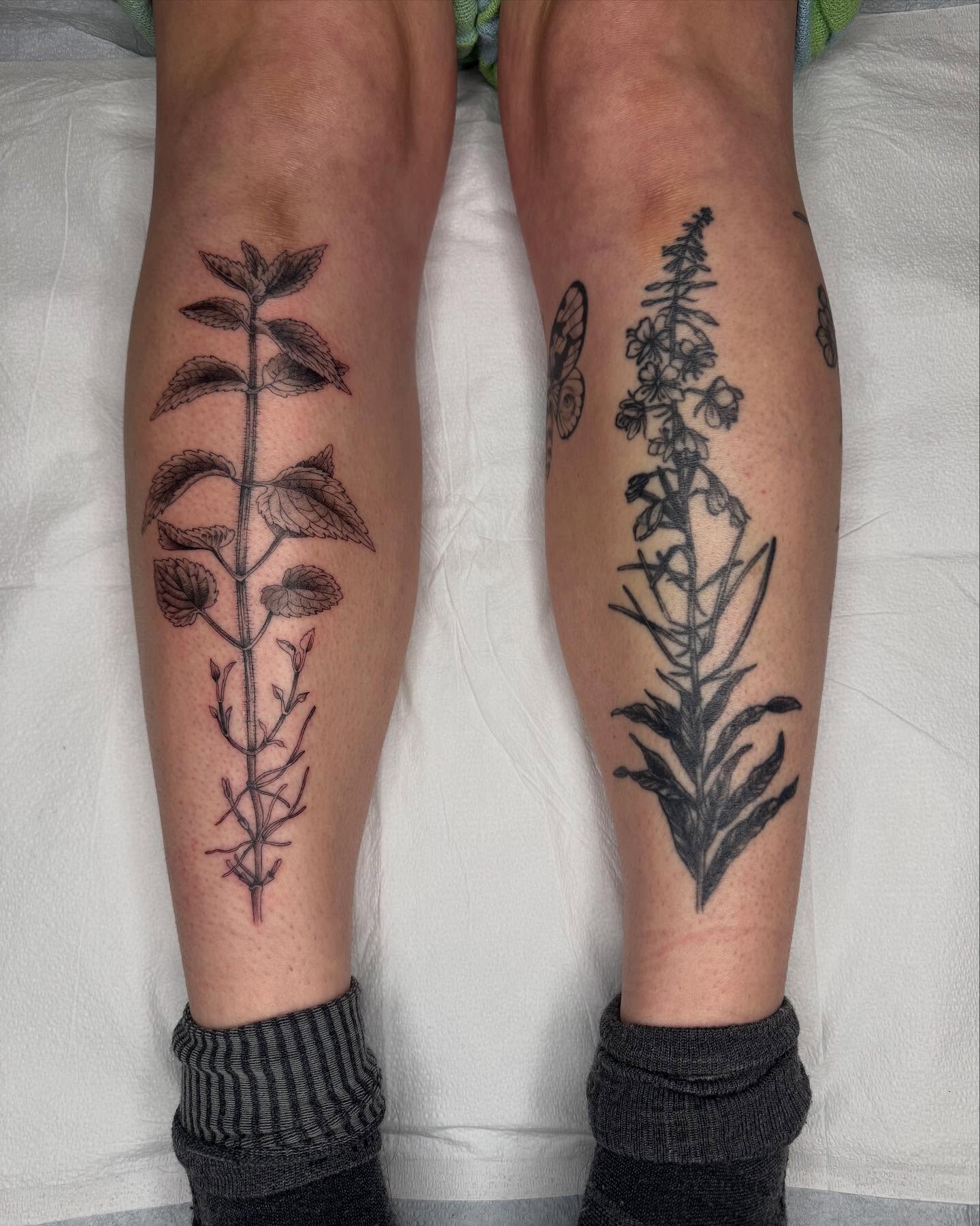 Tattoo by @mothmilk — black_and_grey