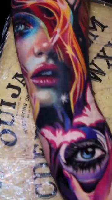 Tattoo work at Evergreen Tattoo Invitational 2026
