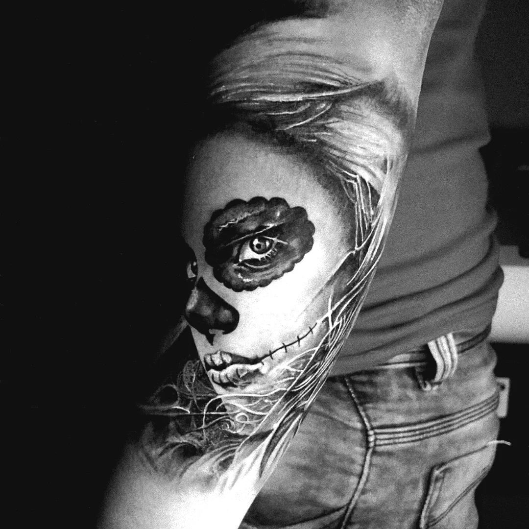 Tattoo by @gunnarquispe β black_and_grey
