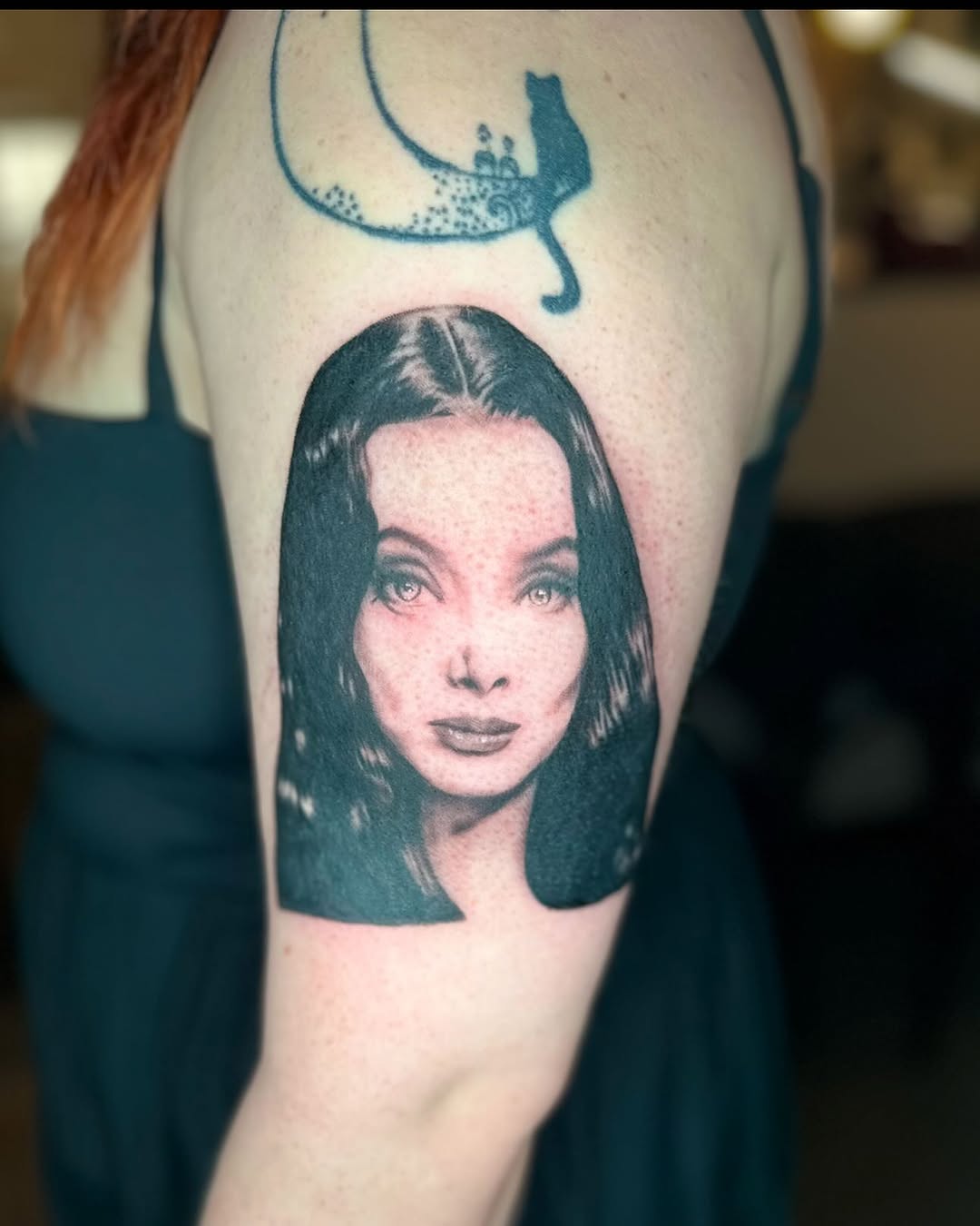 Tattoo by @spookyboo_tattoos — realism, black_and_grey