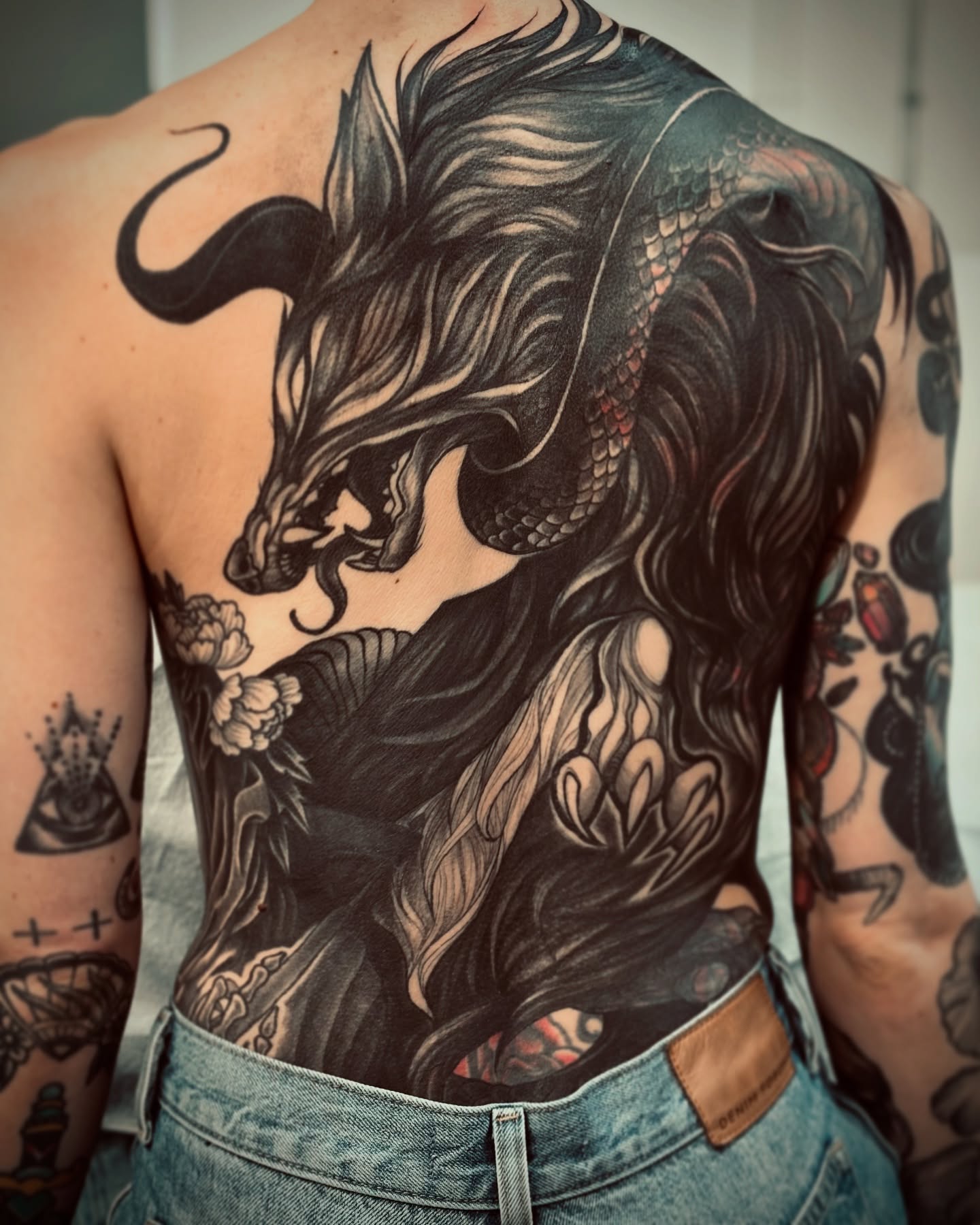 Tattoo by @chalmskinart — black_and_grey, realism