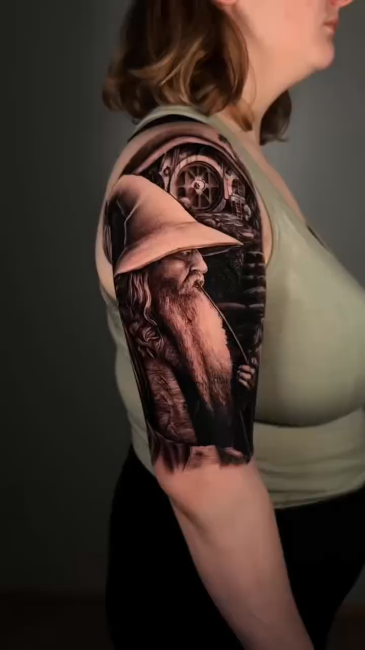 Tattoo by @dosantosink — realism, black_and_grey