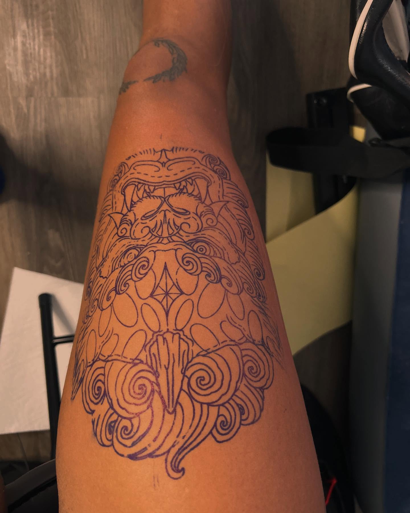 Tattoo by @ms.prettyink — geometric, ornamental