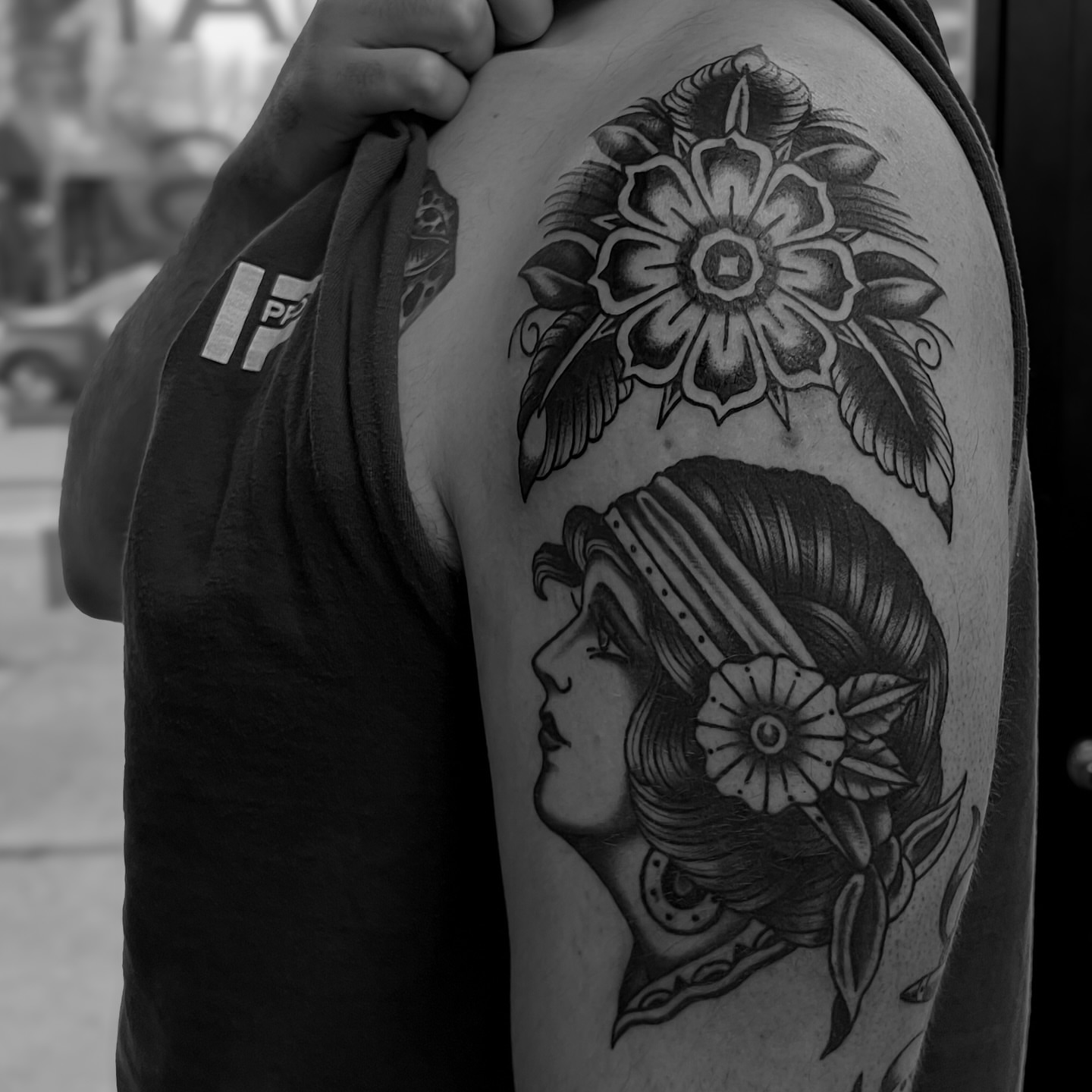 Tattoo by @emile_erikoff — american_traditional, black_and_grey