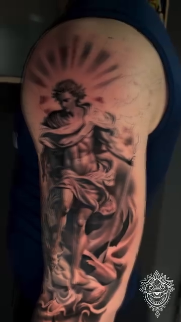 Tattoo by @art_by_quindeelmitchell — realism, black_and_grey
