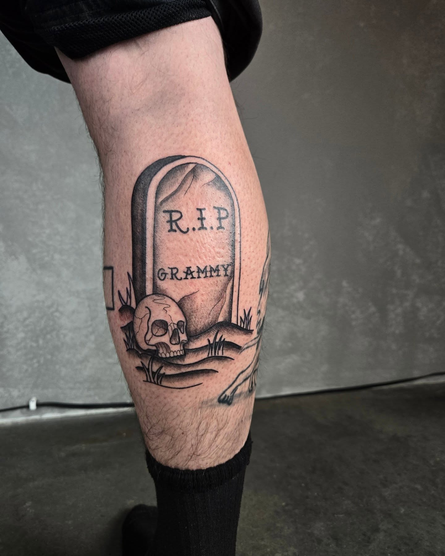 Tattoo by @inkd_miss — black_and_grey