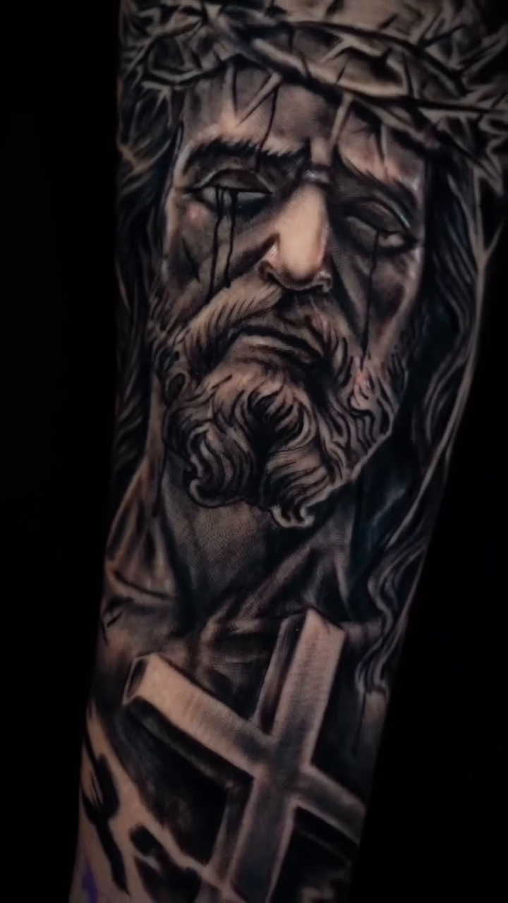 Tattoo by @angelo_tattooink — realism, black_and_grey
