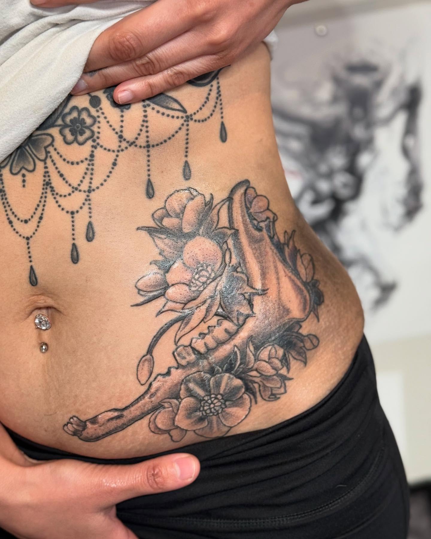 Tattoo by @artjunkiedc — black_and_grey, realism