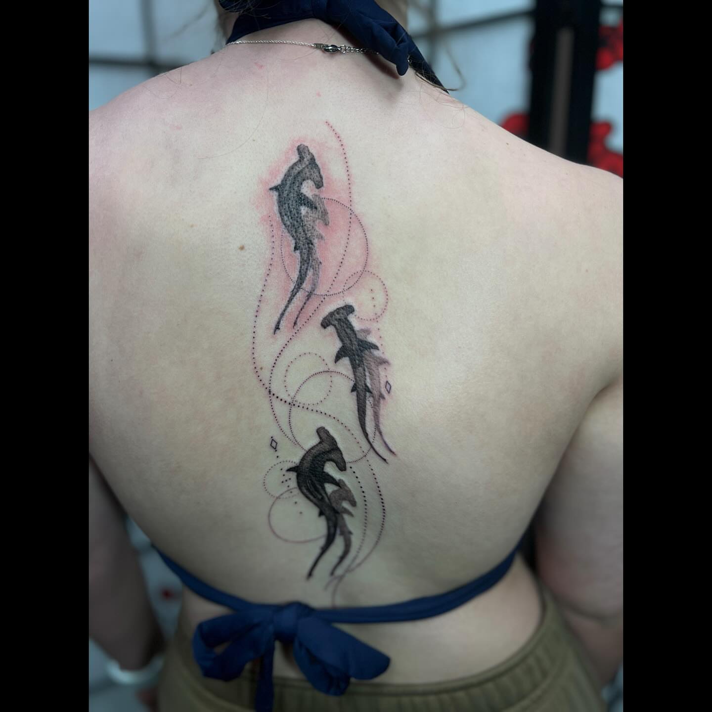 Tattoo by @artbydollface — dotwork, black_and_grey