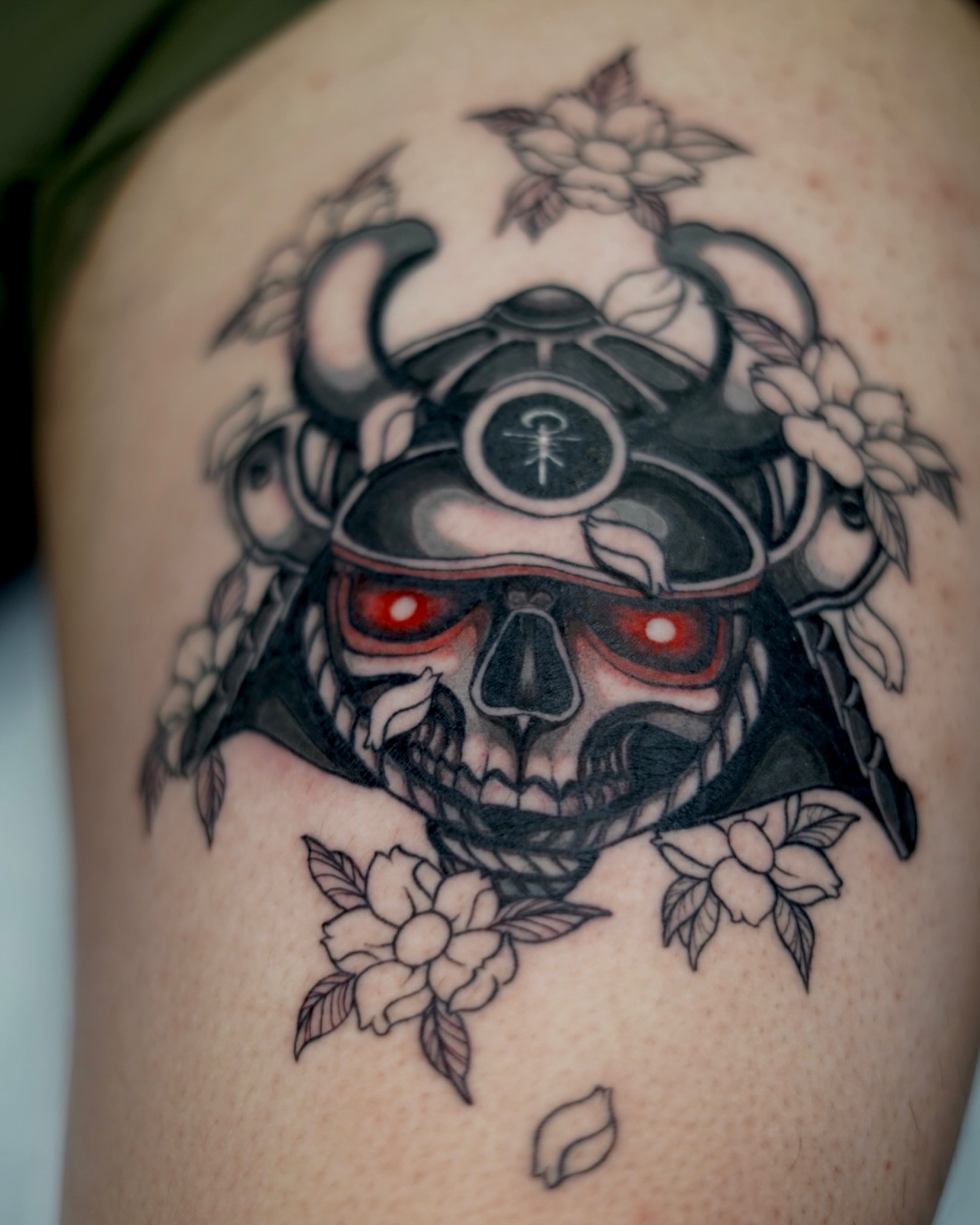 Tattoo by @david_ensoink — dark_realism, japanese_irezumi