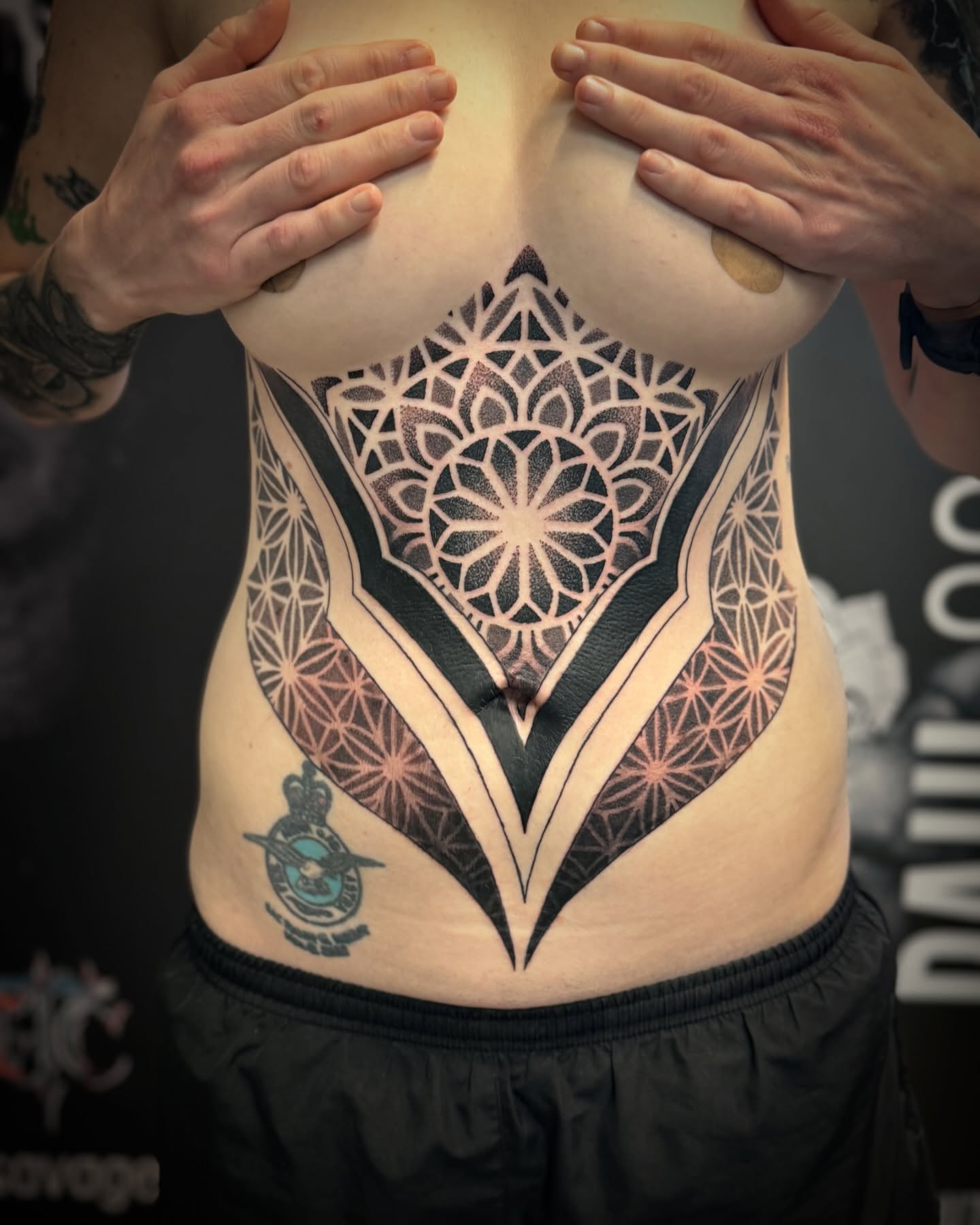Tattoo by @paul_schnellmynuts — geometric