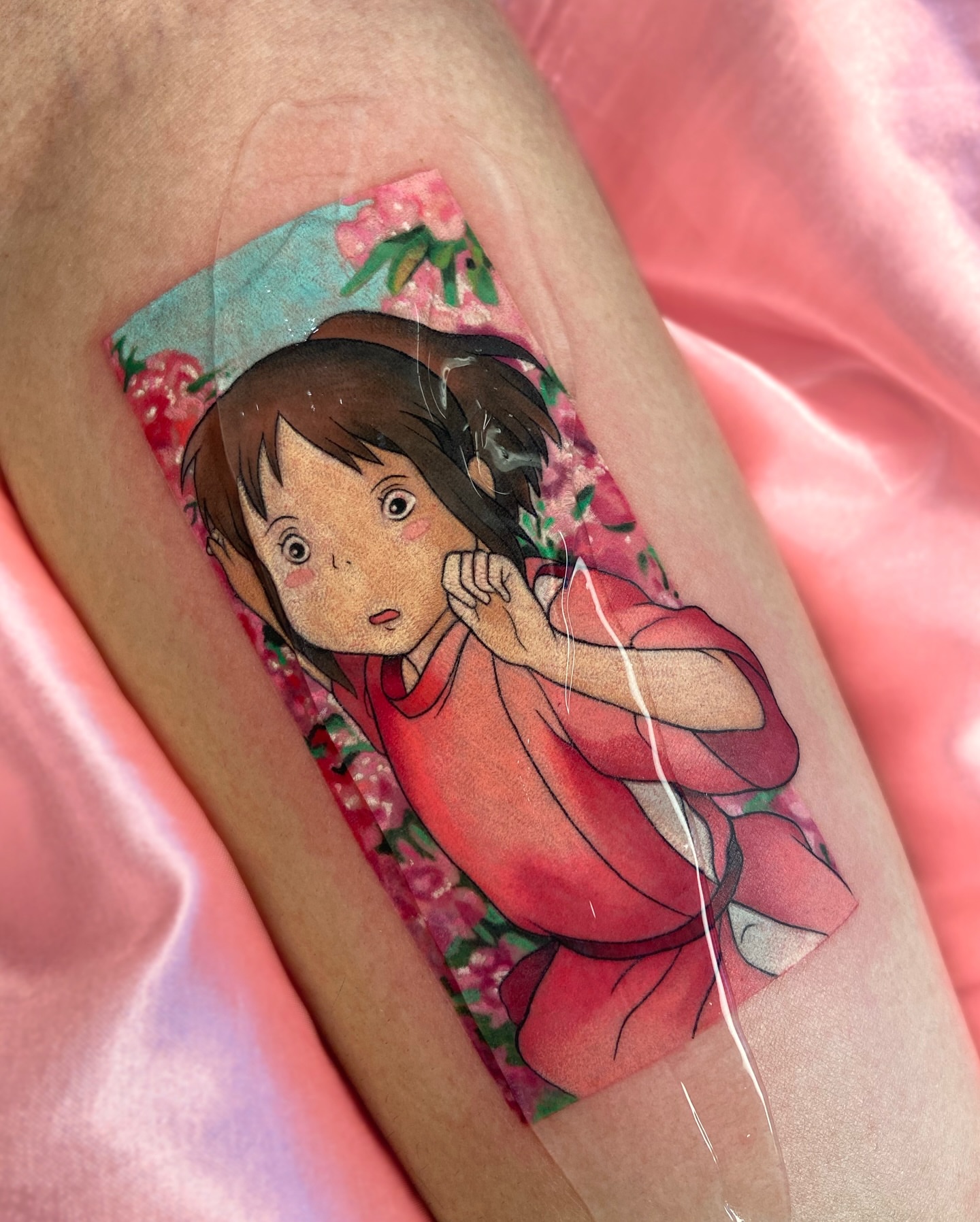 Anime girl anime tattoo on the forearm by Maria Camila yepes, Bogotá, Bogotá, Distrito Capital