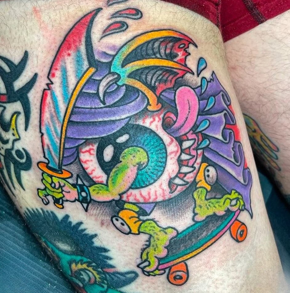 Tattoo by @mikewilsontattoo — new_school, surrealism