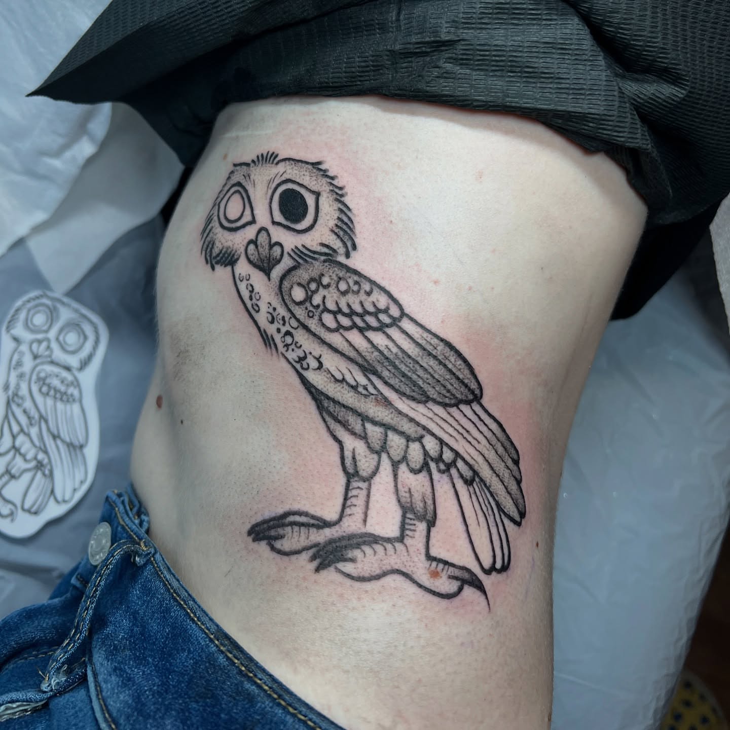 Tattoo by @birchbeast — black_and_grey