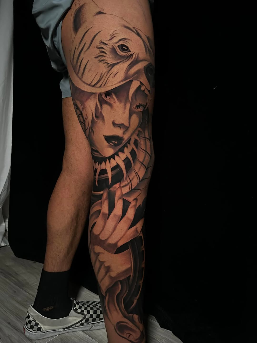 Tattoo by @seanc_tattoos — realism, dark_realism
