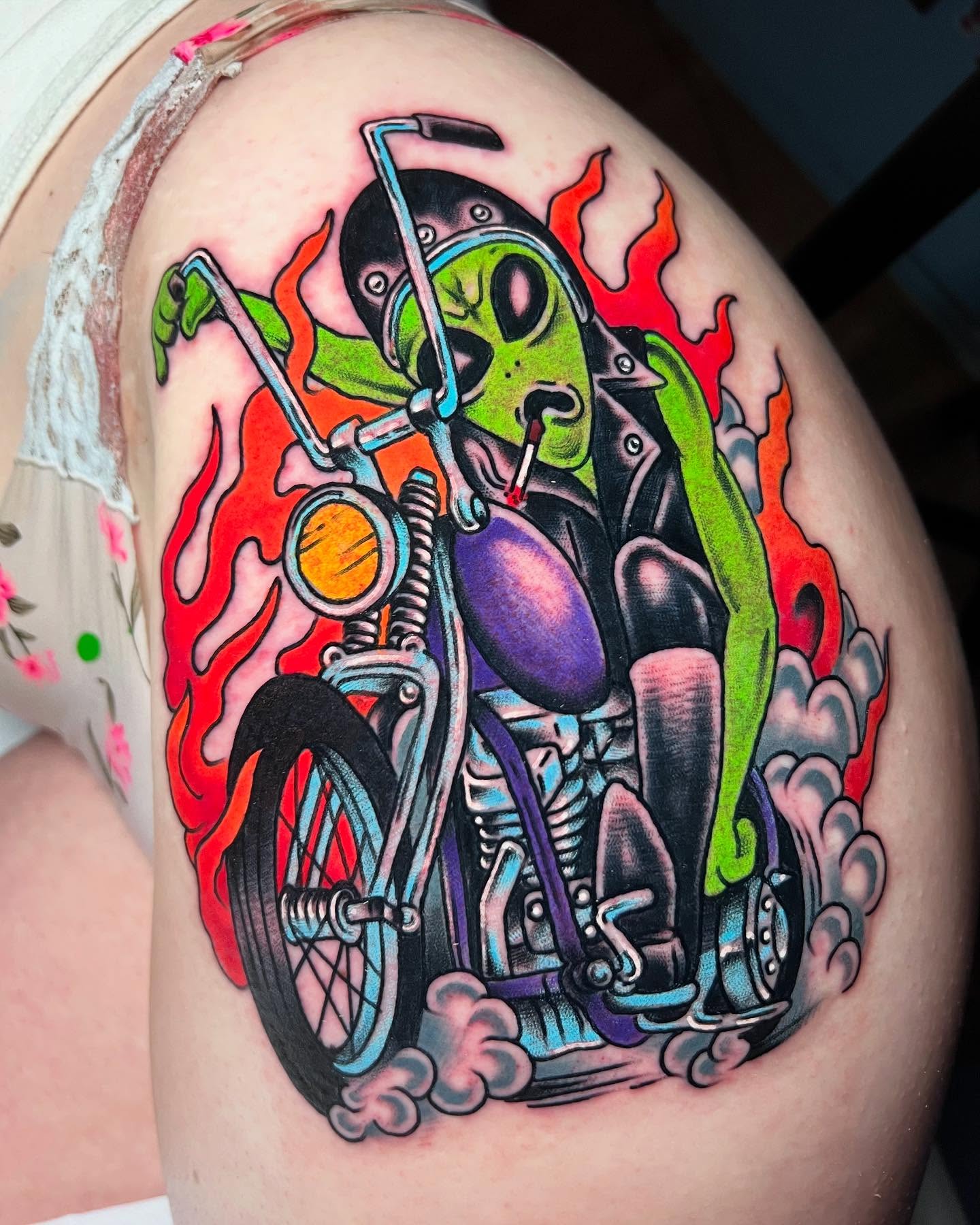 Tattoo by @tattoosbybarron — new_school, illustrative