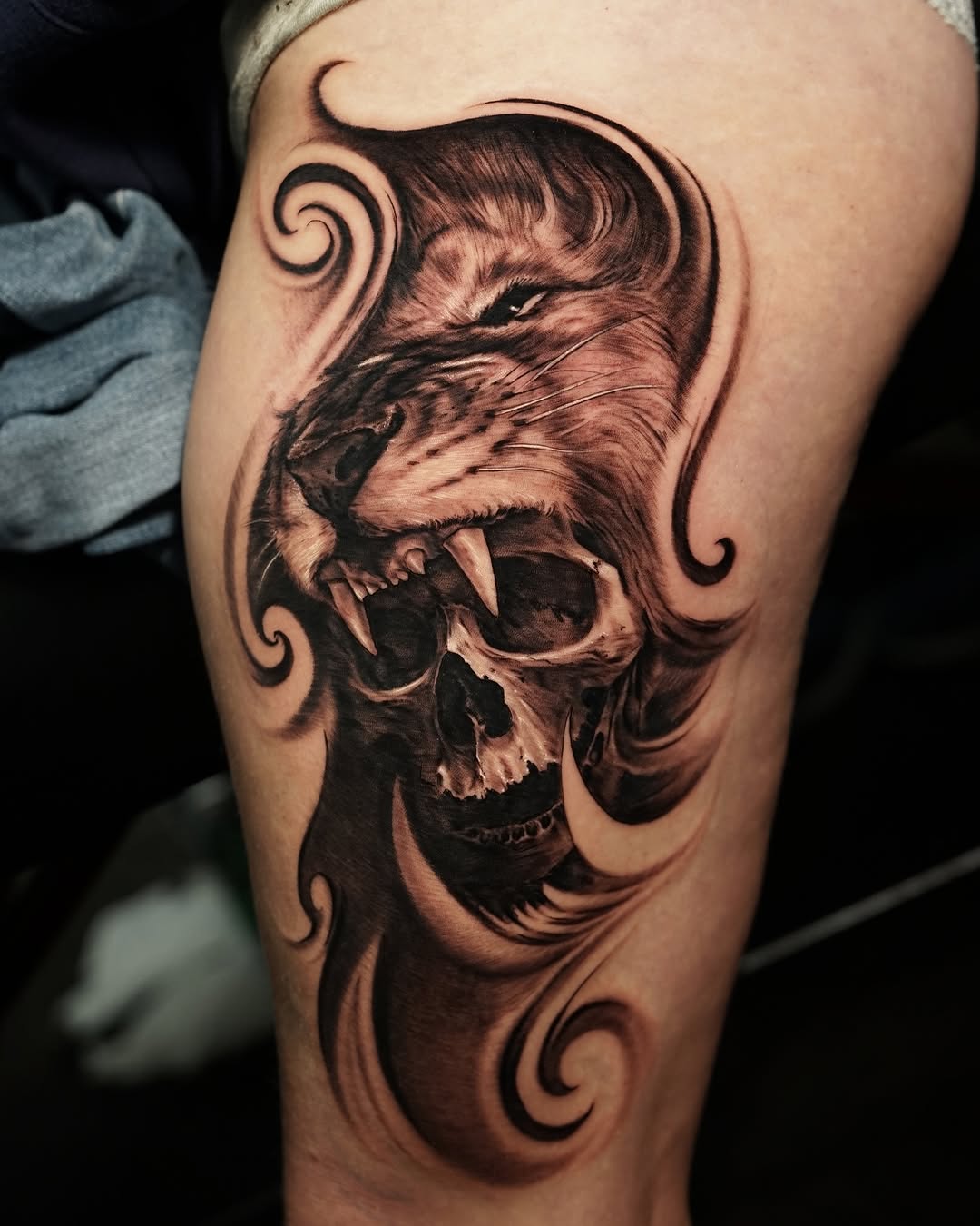 Tattoo by @jamesstrickland — realism, black_and_grey