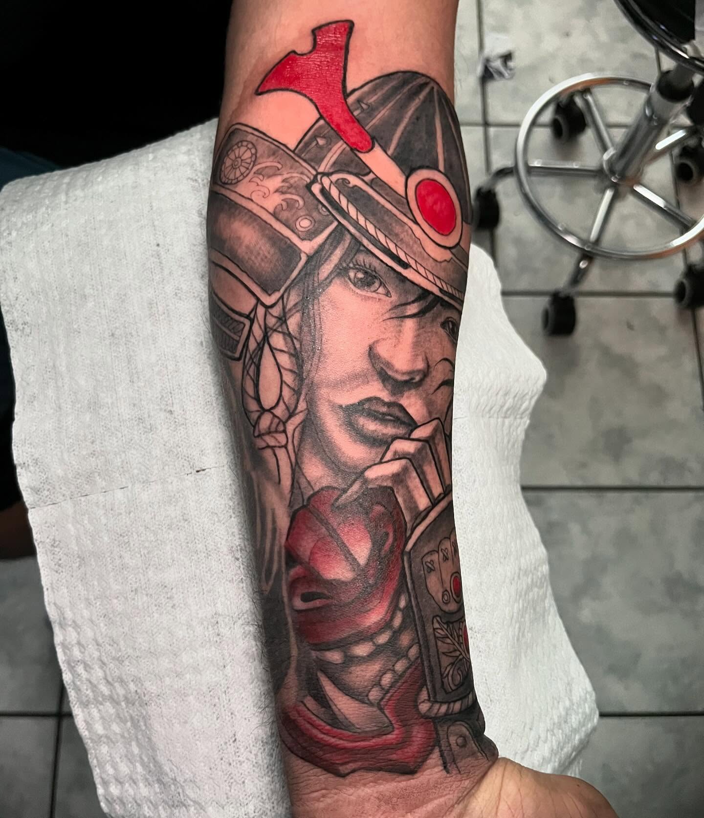 Tattoo by @alvinlouceltattooer — black_and_grey, realism