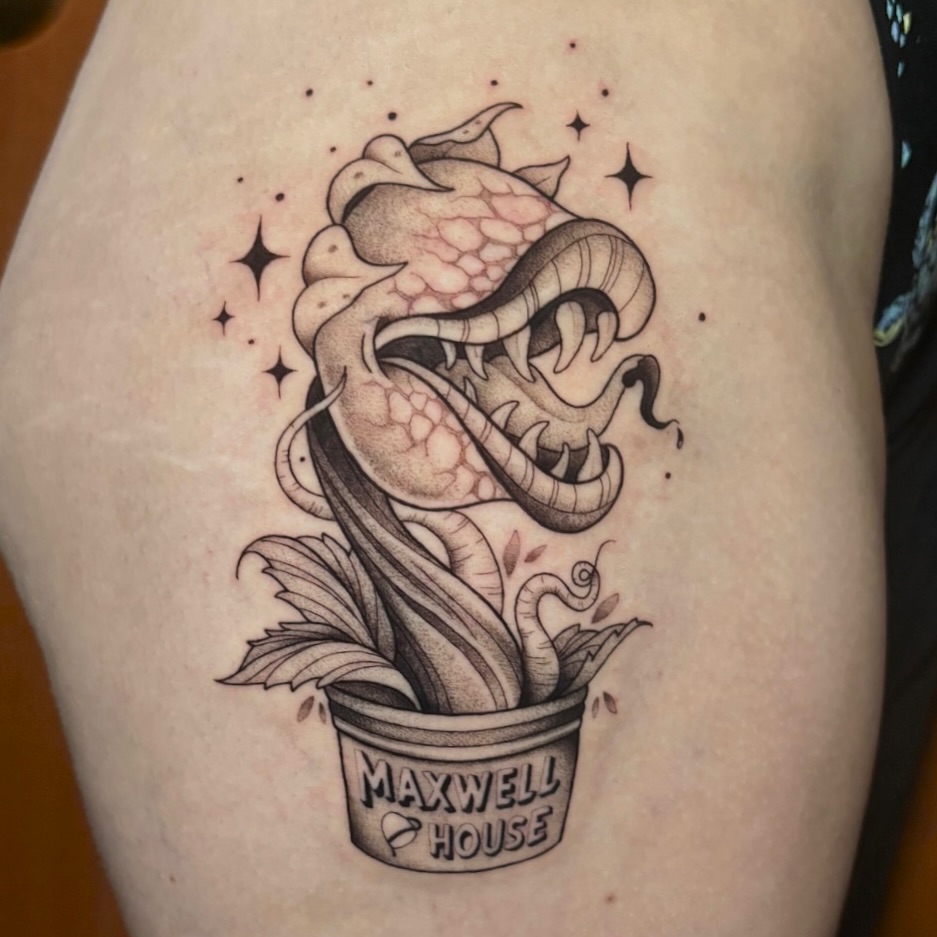 Tattoo by @aliciamarietattoo — black_and_grey, realism