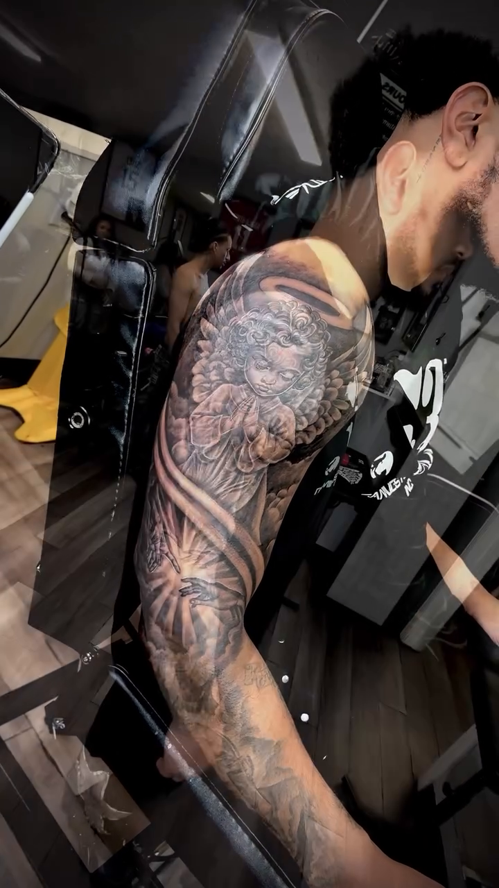 Eagle with wings spread realism tattoo by Tatt2T (T King)