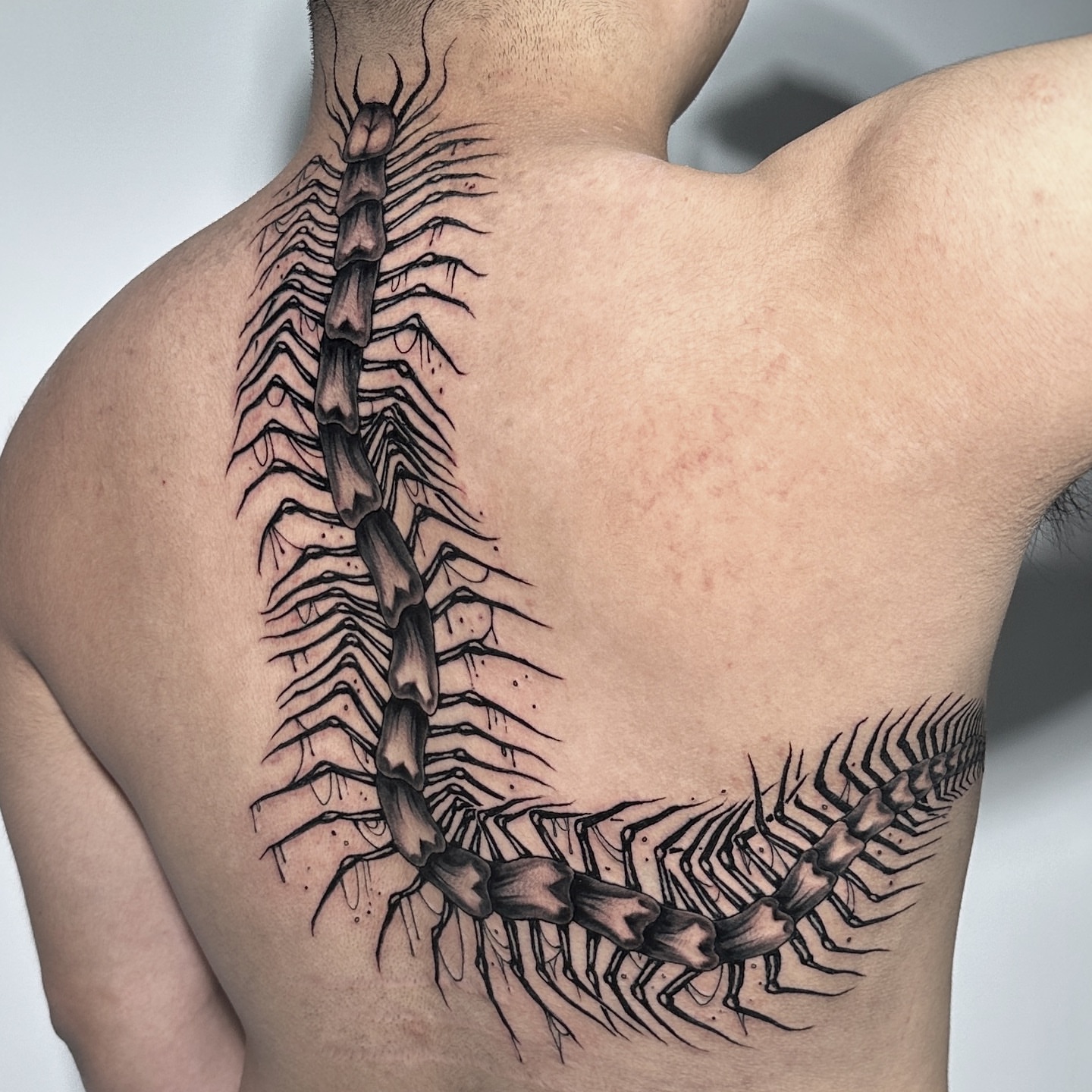 Tattoo by @madamartyr — black_and_grey