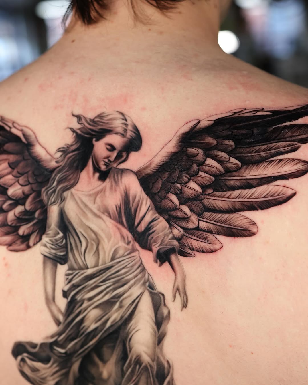 Tattoo by @tan_hope_mm — realism, black_and_grey