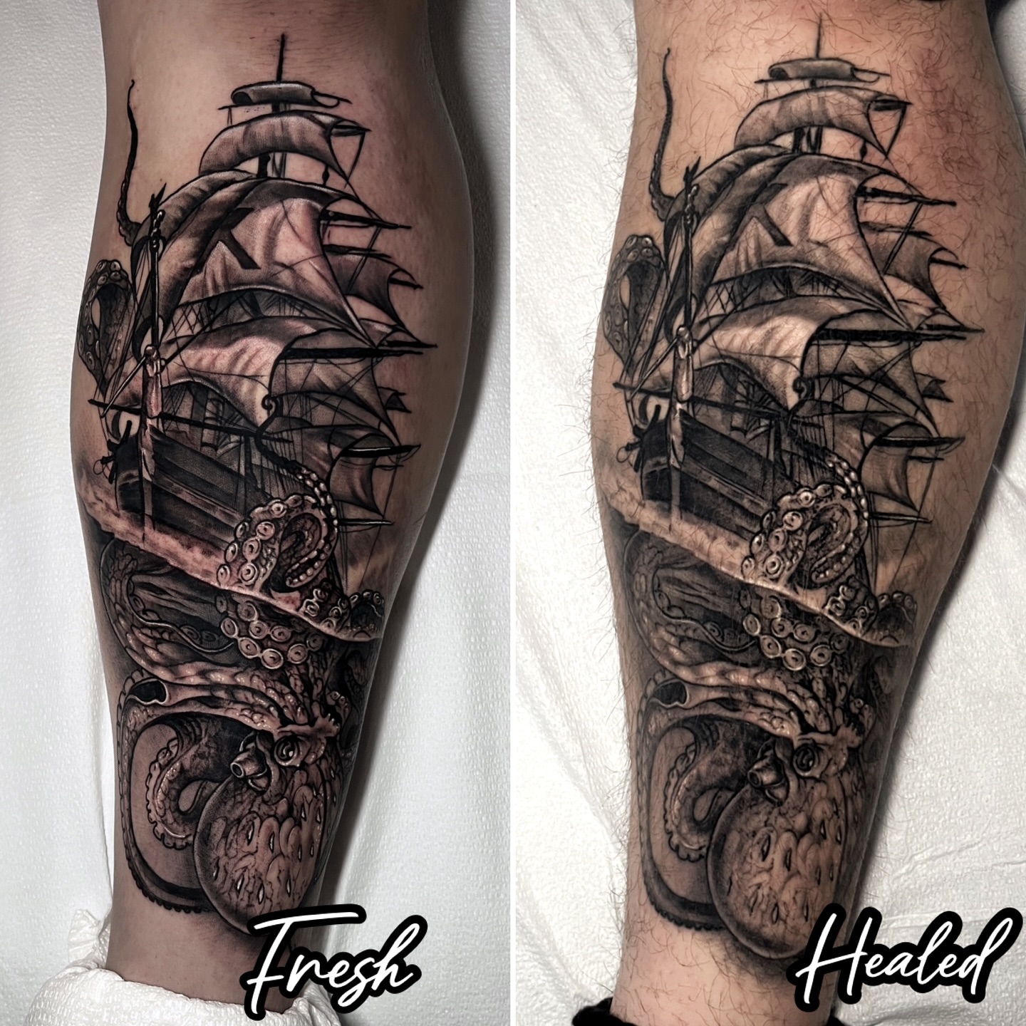 Tattoo by @sethholmestattoos — black_and_grey, realism