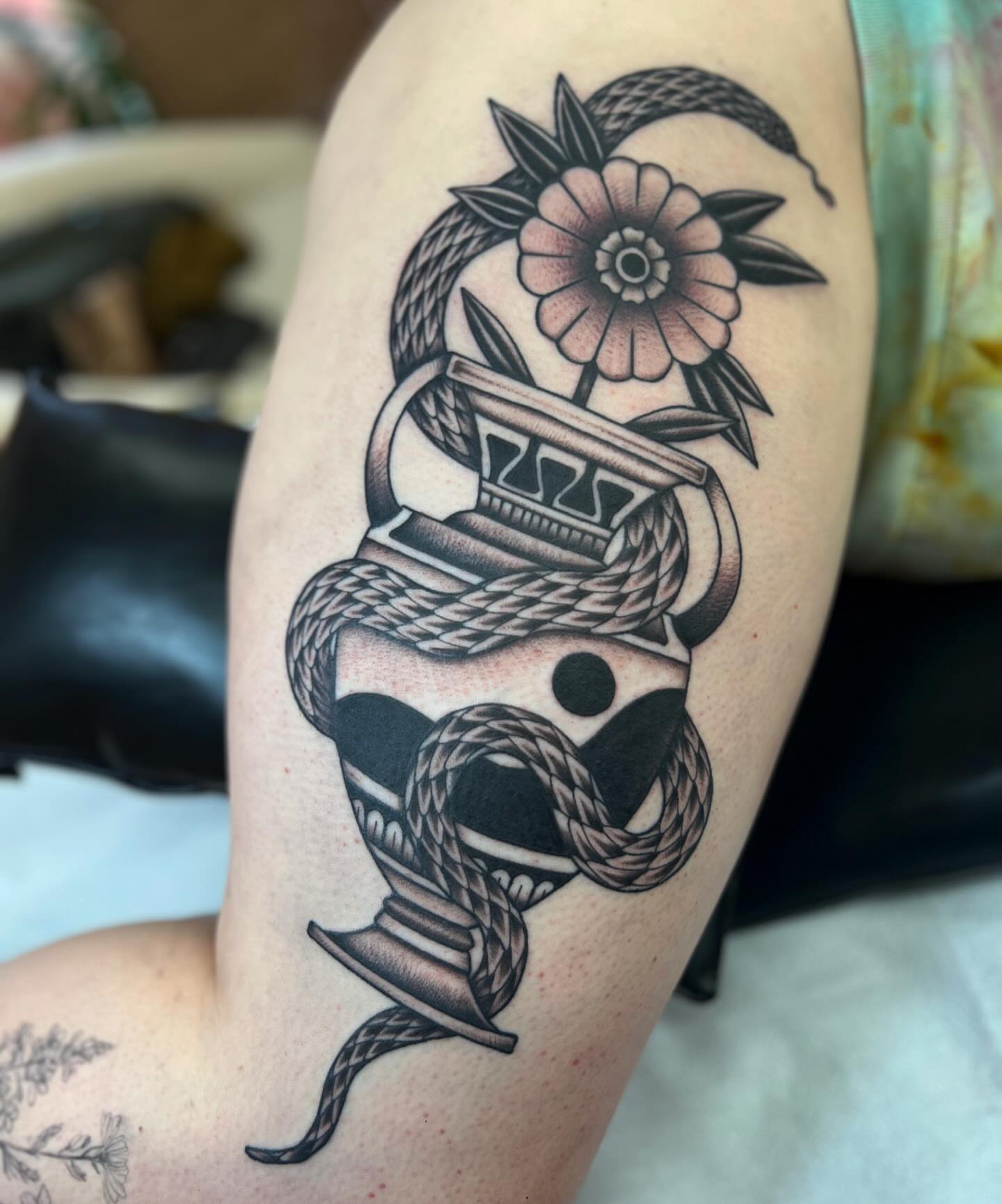 Tattoo by @brookeesutter — american_traditional, black_and_grey