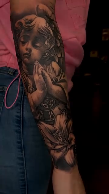 Tattoo by @marcos_tattoos β realism, black_and_grey