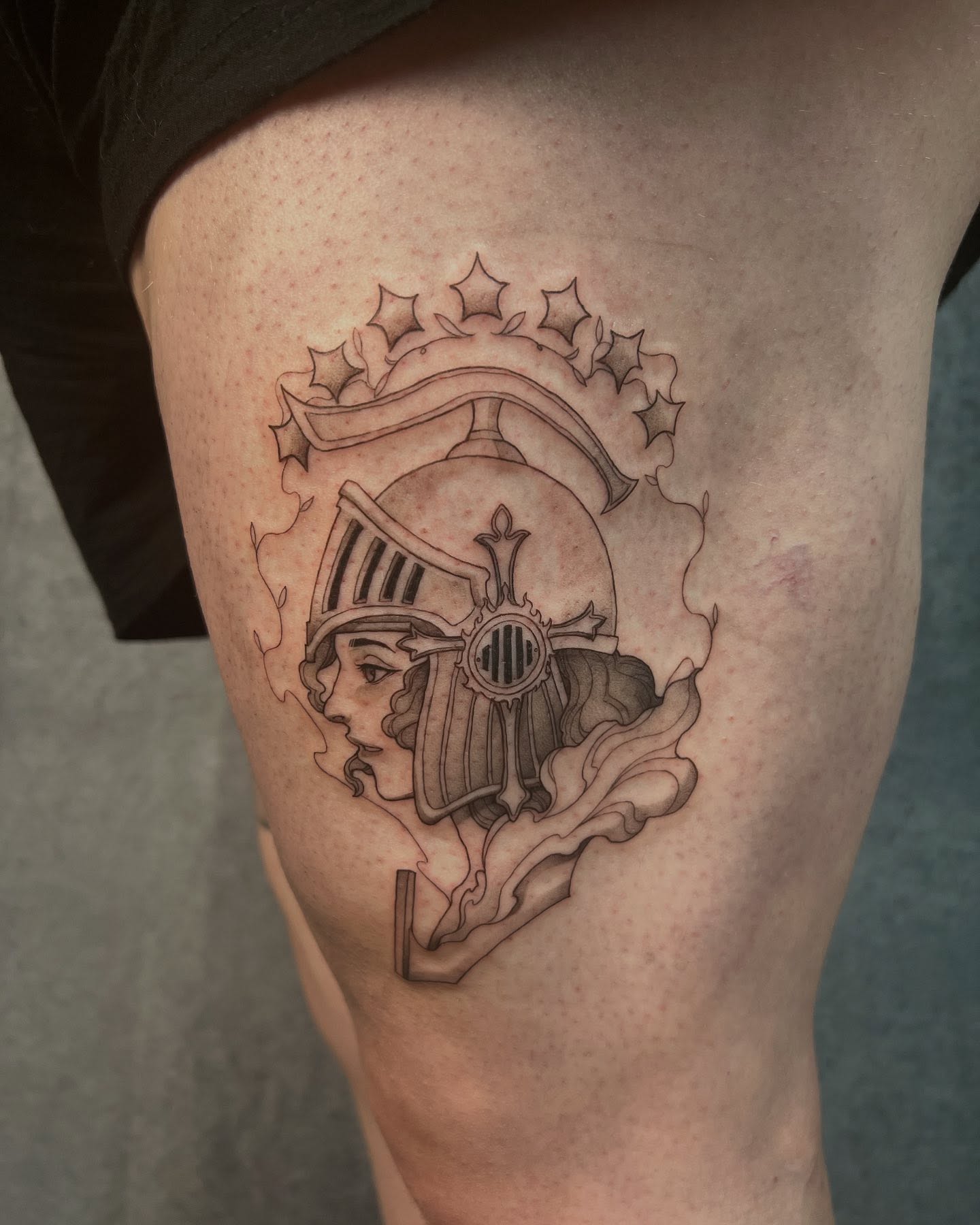 Tattoo by @makoto.tattooarts — black_and_grey