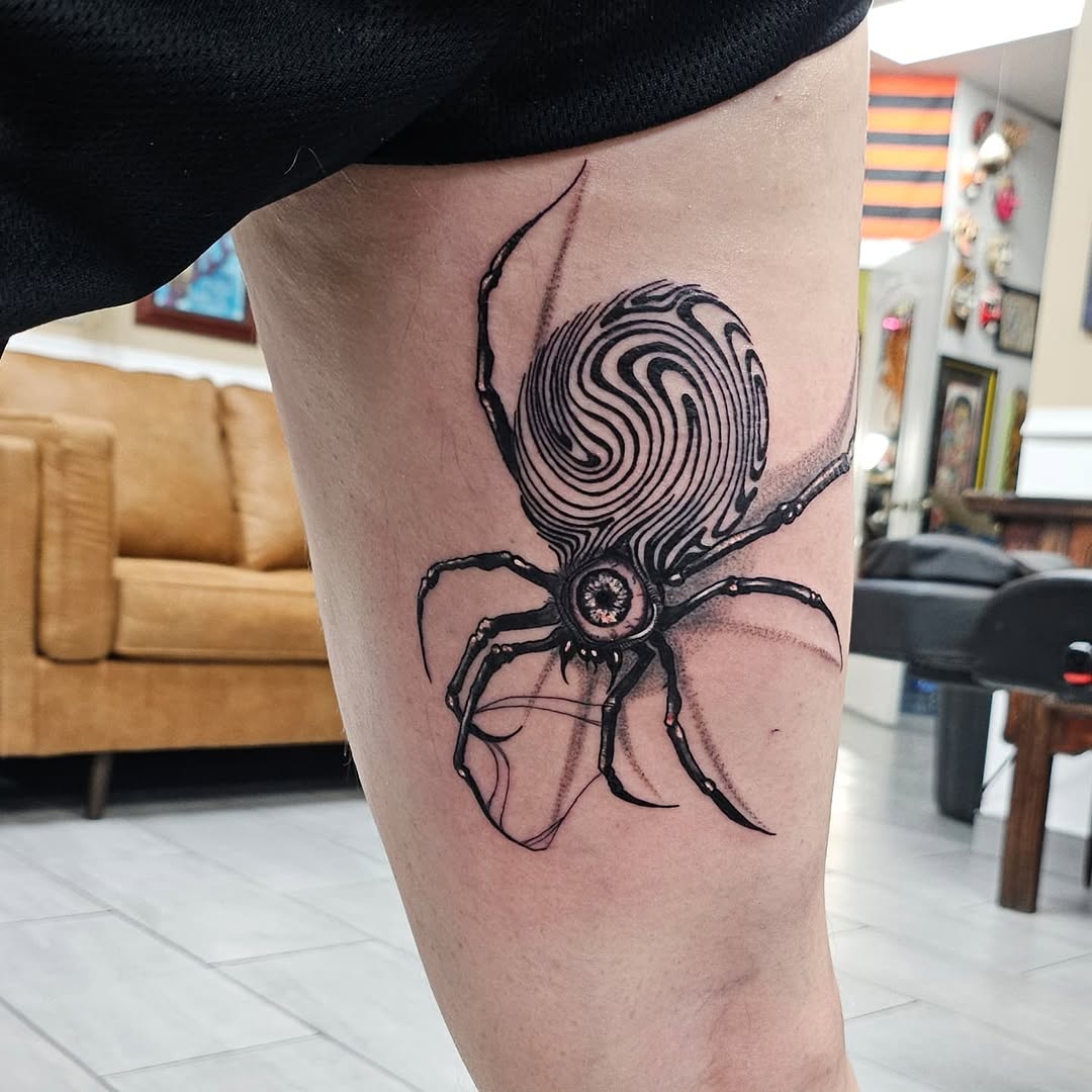 Tattoo by @kmotattoos — black_and_grey, realism