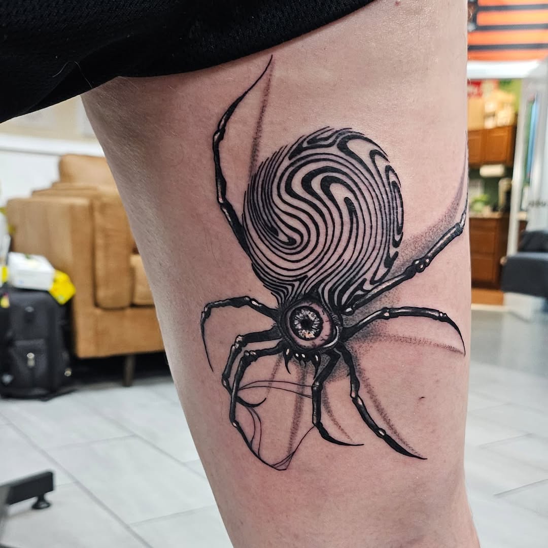 Tattoo by @kmotattoos — black_and_grey, realism