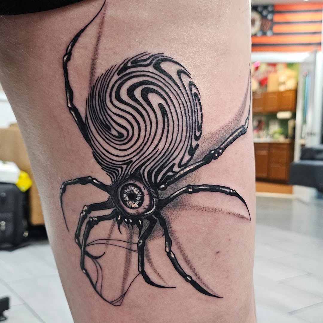 Tattoo by @kmotattoos — black_and_grey, realism