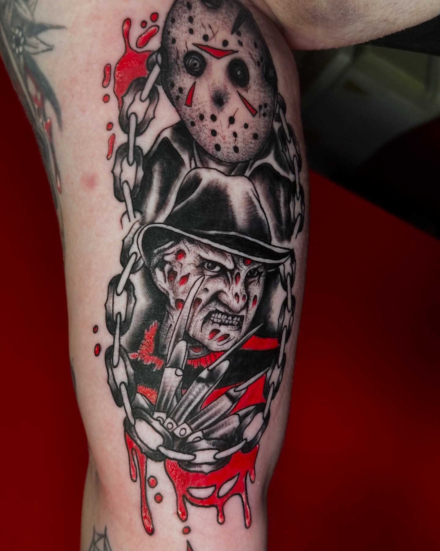 Tattoo by @kendyyl — dark_realism, black_and_grey
