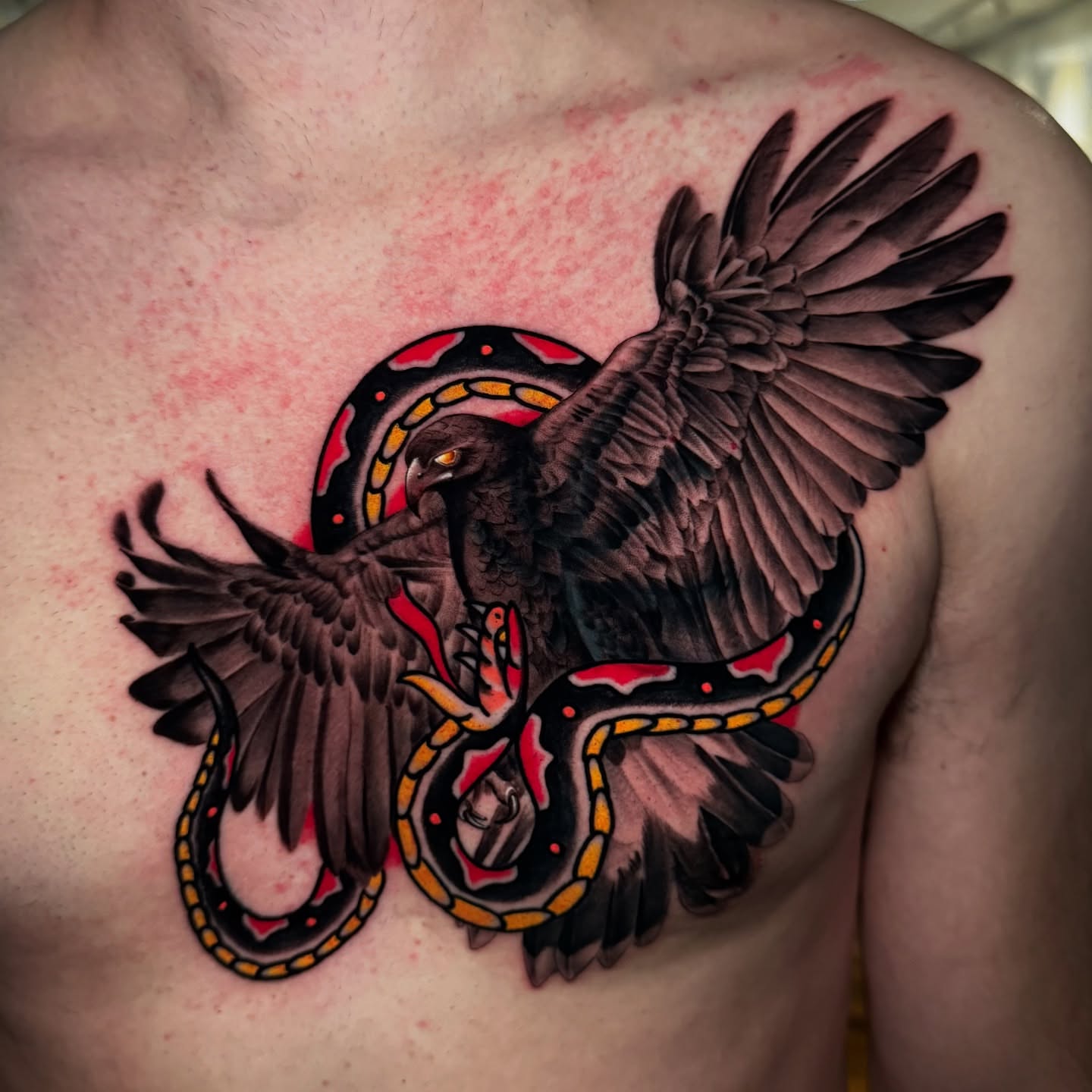 Tattoo by @catzilla_tattoos — american_traditional, dark_realism