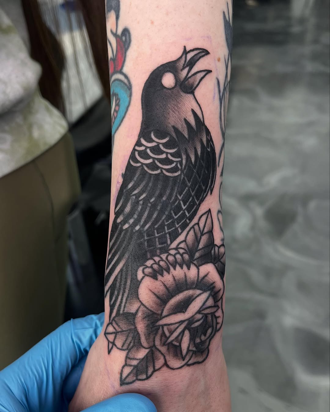 Tattoo by @illestgorilla — american_traditional, black_and_grey