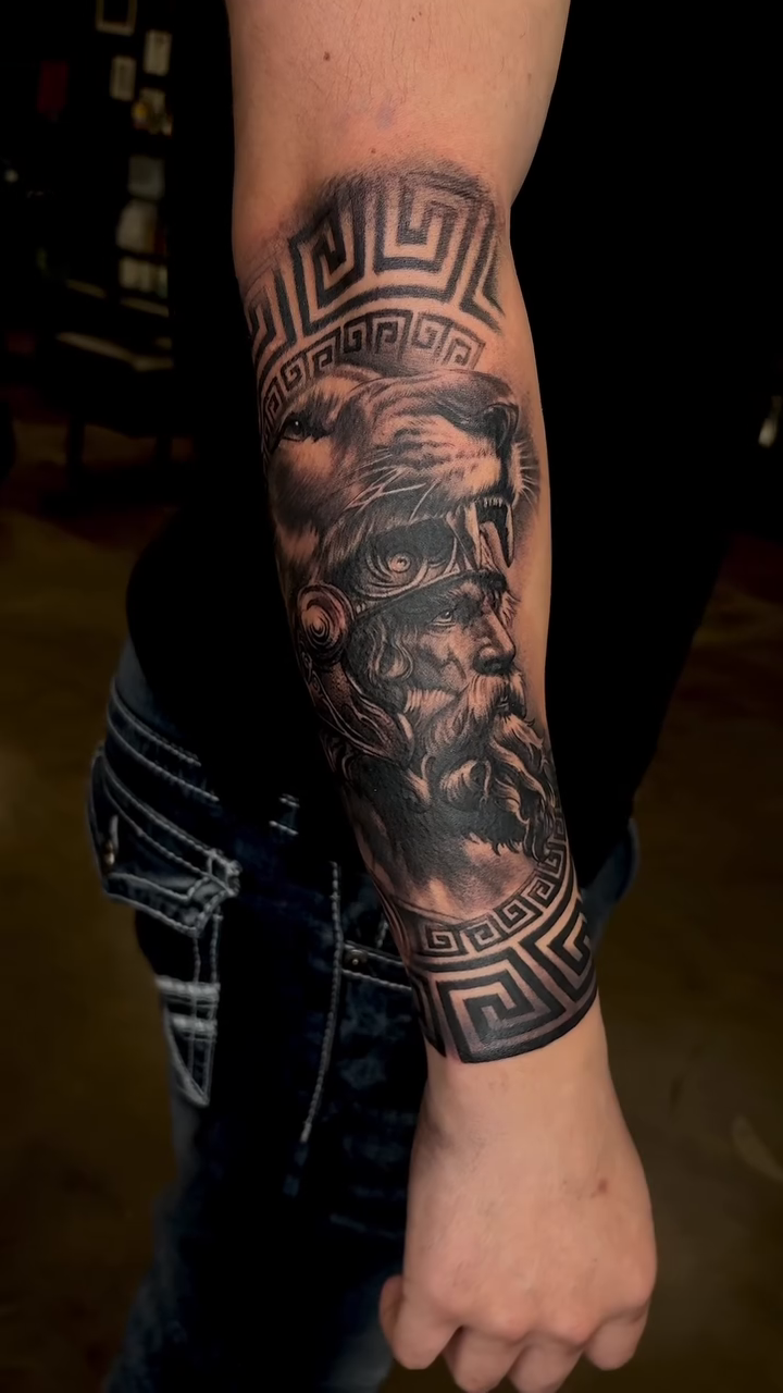 Tattoo by @marcos_tattoos β realism, black_and_grey