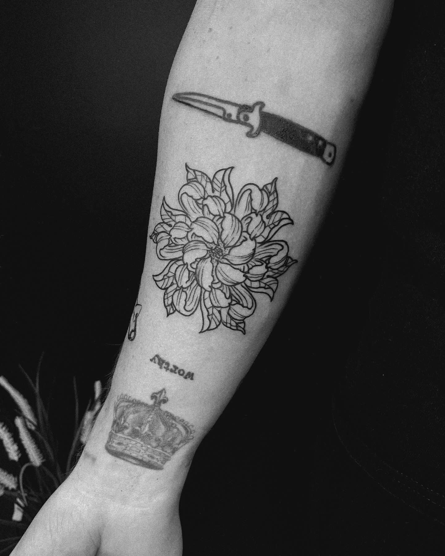 Tattoo by @chrisdafacetattoo — black_and_grey