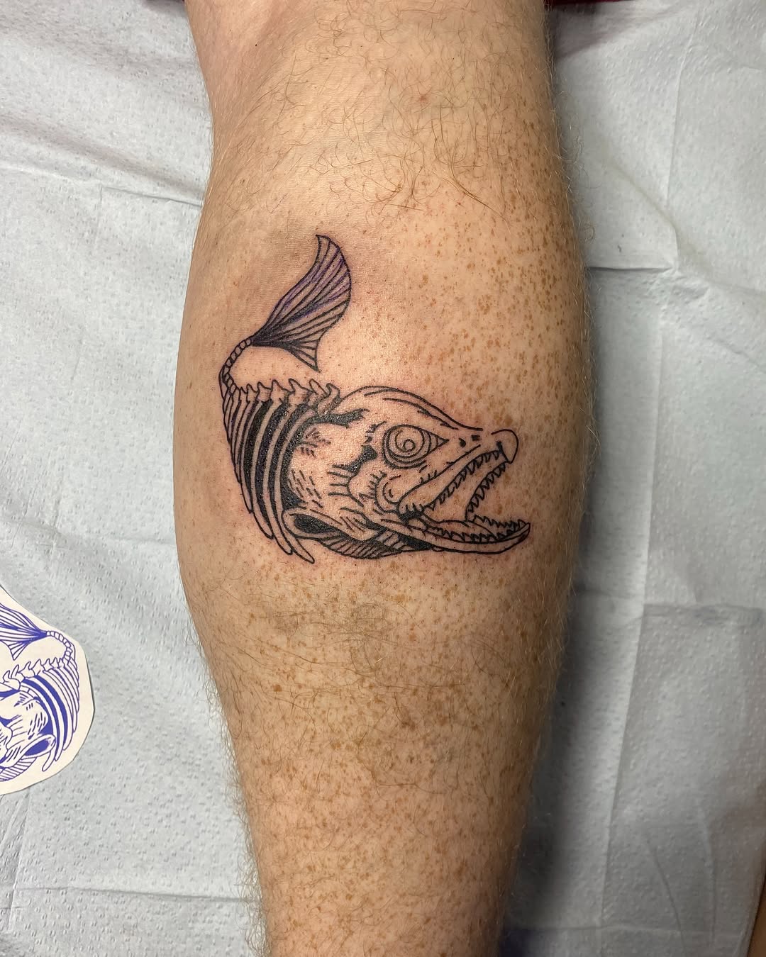 Tattoo by @unluckymoon โ blackwork, illustrative